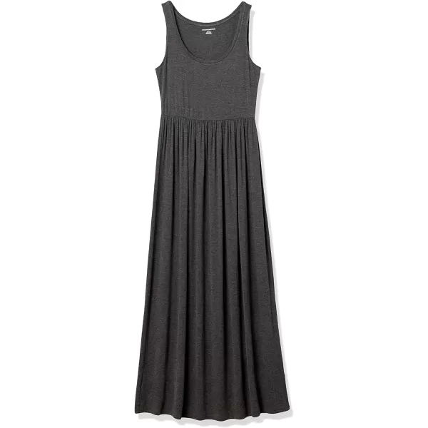 Amazon Essentials Womens Tank Waisted Maxi Dress Available in Plus SizeRayon Blend Charcoal Heather