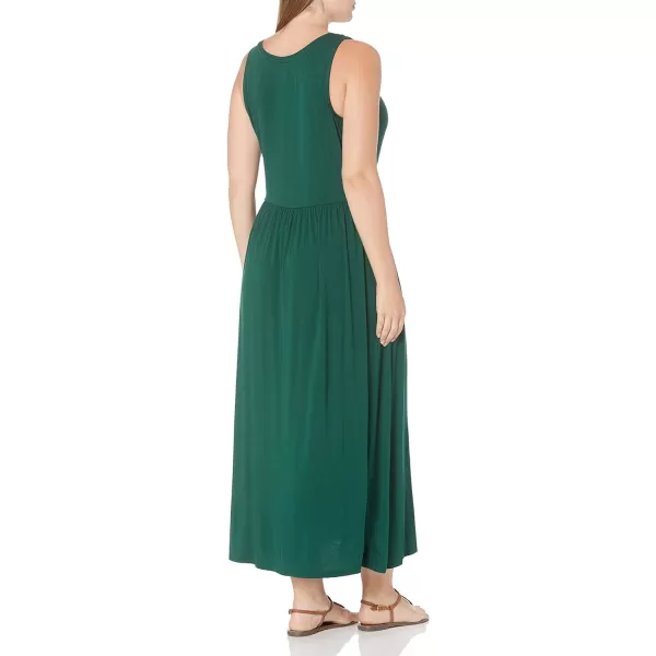 Amazon Essentials Womens Tank Waisted Maxi Dress Available in Plus SizeRayon Blend Jade Green