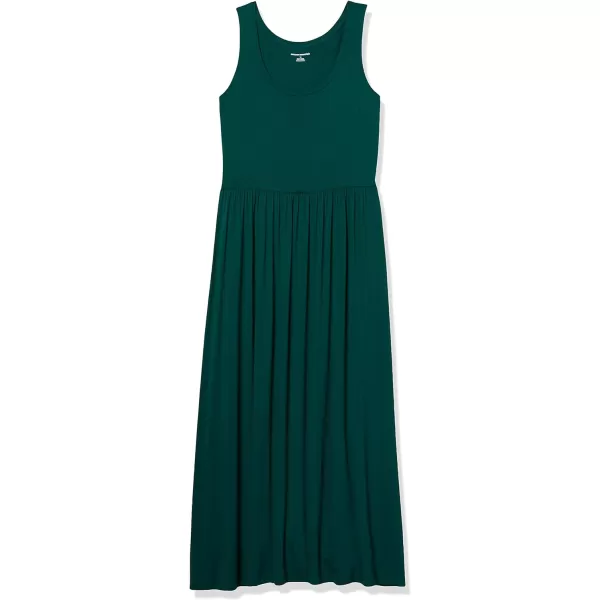 Amazon Essentials Womens Tank Waisted Maxi Dress Available in Plus SizeRayon Blend Jade Green