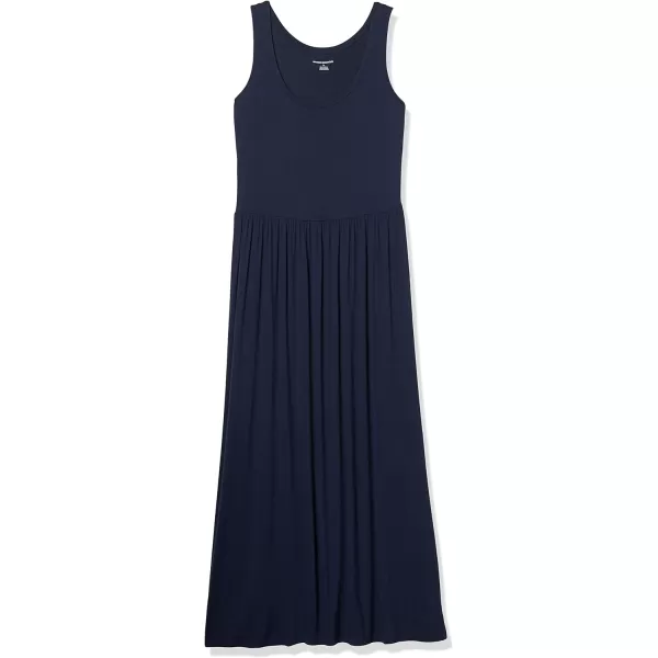 Amazon Essentials Womens Tank Waisted Maxi Dress Available in Plus SizeRayon Blend Navy