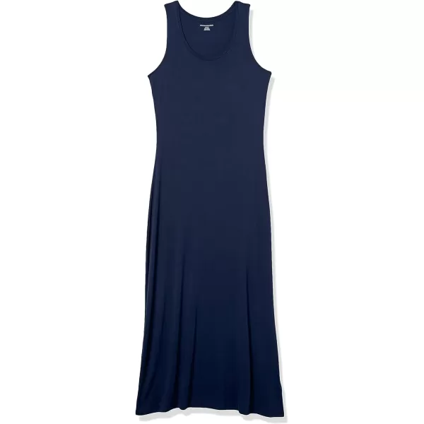 Amazon Essentials Womens Tank Waisted Maxi Dress Available in Plus SizeRayon Blend Navy