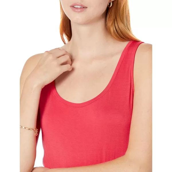 Amazon Essentials Womens Tank Waisted Maxi Dress Available in Plus SizeRayon Blend Red