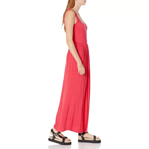 Amazon Essentials Womens Tank Waisted Maxi Dress Available in Plus SizeRayon Blend Red