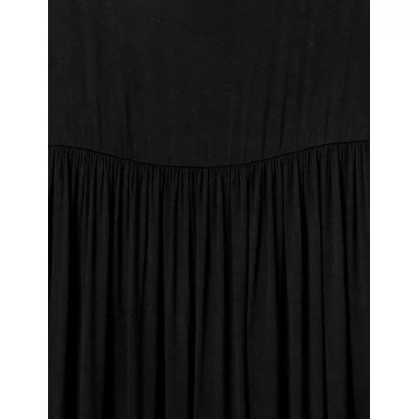 Amazon Essentials Womens Tank Waisted Maxi Dress Available in Plus SizeSustainably Sourced Rayon Blend Black