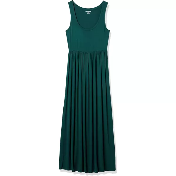 Amazon Essentials Womens Tank Waisted Maxi Dress Available in Plus SizeSustainably Sourced Rayon Blend Jade Green