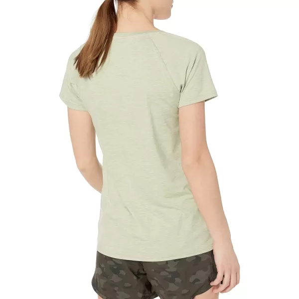 Amazon Essentials Womens Tech Stretch CapSleeve TShirt Pack of 22 Green Space DyeNavy