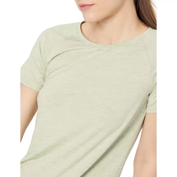 Amazon Essentials Womens Tech Stretch CapSleeve TShirt Pack of 22 Green Space DyeNavy