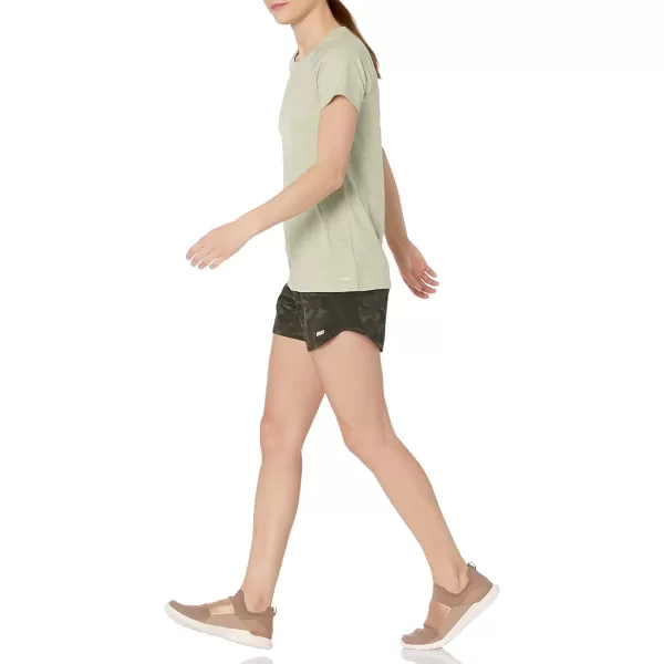 Amazon Essentials Womens Tech Stretch CapSleeve TShirt Pack of 22 Green Space DyeNavy