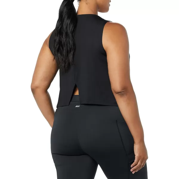 Amazon Essentials Womens Tech Stretch Cropped LooseFit TankBlack