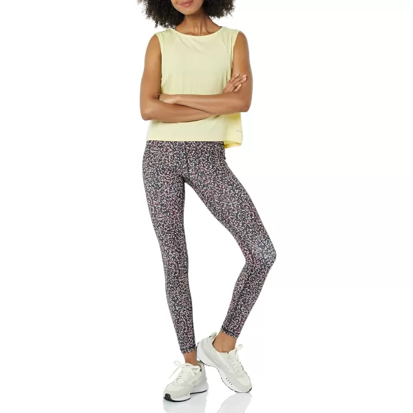 Amazon Essentials Womens Tech Stretch Cropped LooseFit TankLight Yellow