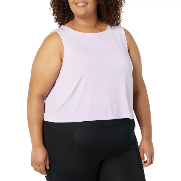 Amazon Essentials Womens Tech Stretch Cropped LooseFit TankLilac