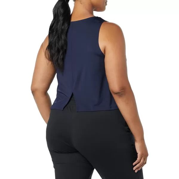 Amazon Essentials Womens Tech Stretch Cropped LooseFit TankNavy