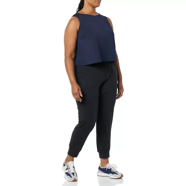 Amazon Essentials Womens Tech Stretch Cropped LooseFit TankNavy