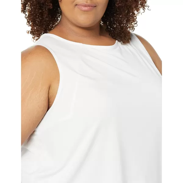 Amazon Essentials Womens Tech Stretch Cropped LooseFit TankWhite