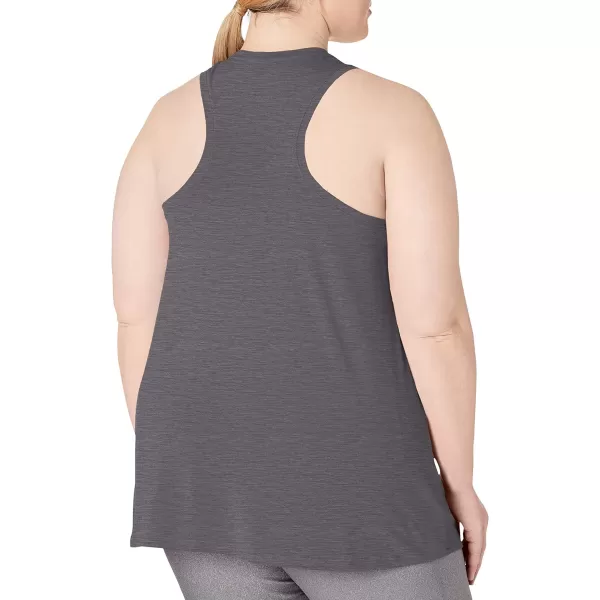 Amazon Essentials Womens Tech Stretch Racerback Tank Top Available in Plus Size Multipacks1 Charcoal Heather