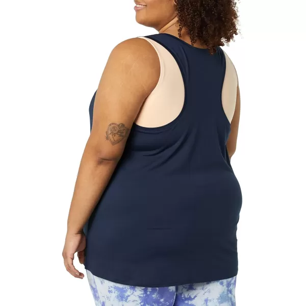 Amazon Essentials Womens Tech Stretch Racerback Tank Top Available in Plus Size Multipacks1 Dark Navy