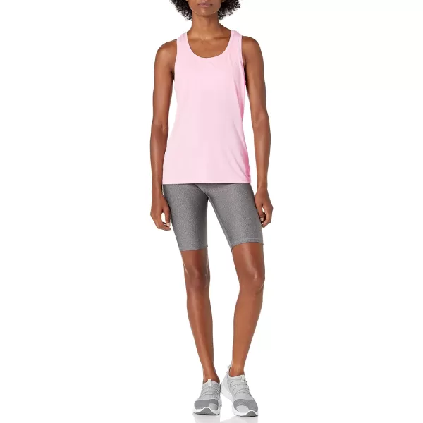 Amazon Essentials Womens Tech Stretch Racerback Tank Top Available in Plus Size Multipacks2 Black Space DyeLight Pink