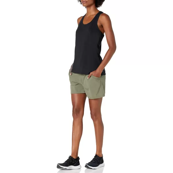 Amazon Essentials Womens Tech Stretch Racerback Tank Top Available in Plus Size Multipacks2 BlackGrey Camo