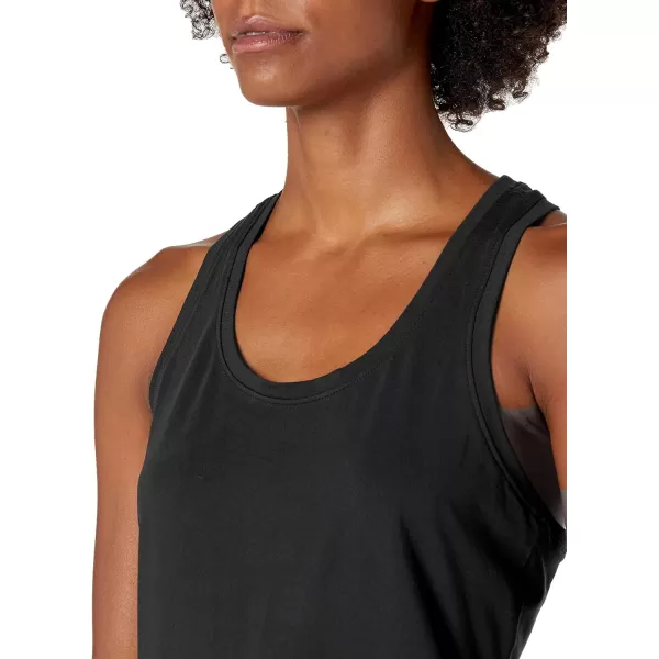Amazon Essentials Womens Tech Stretch Racerback Tank Top Available in Plus Size Multipacks2 BlackGrey Camo