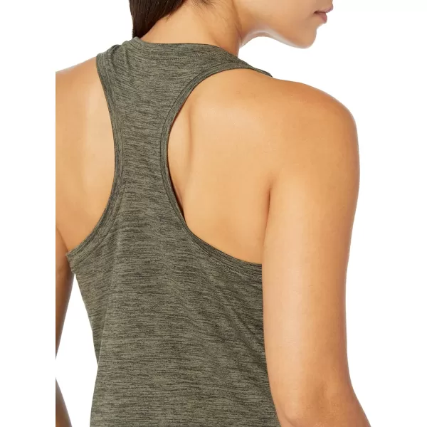 Amazon Essentials Womens Tech Stretch Racerback Tank Top Available in Plus Size Multipacks2 BlackOlive Space Dye