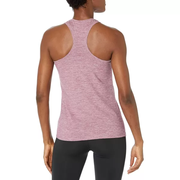 Amazon Essentials Womens Tech Stretch Racerback Tank Top Available in Plus Size Multipacks2 Plum Space DyeSalmon Pink Space Dye