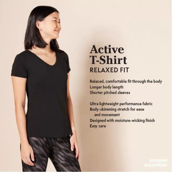 Amazon Essentials Womens Tech Stretch ShortSleeve VNeck TShirt Available in Plus Size Multipacks2 NavyWhite Tie Dye
