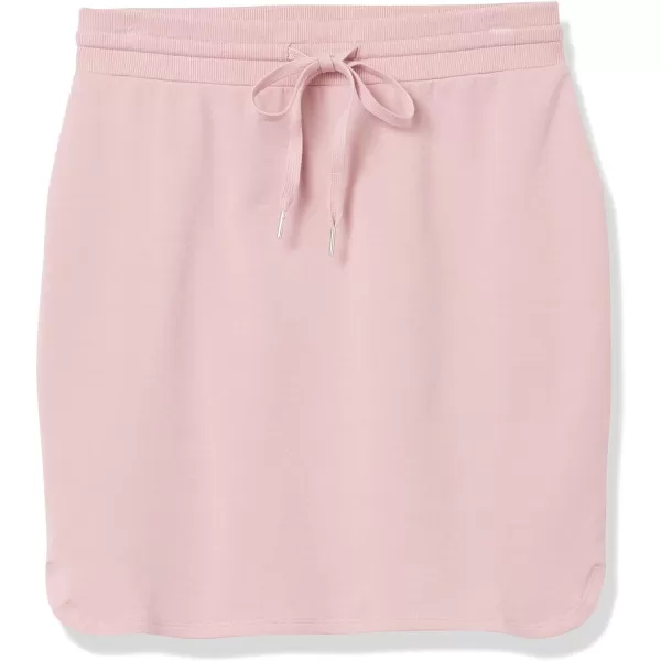 Amazon Essentials Womens Terry Cotton and Modal Drawstring Sweatshirt Skirt Previously Daily RitualDusty Pink