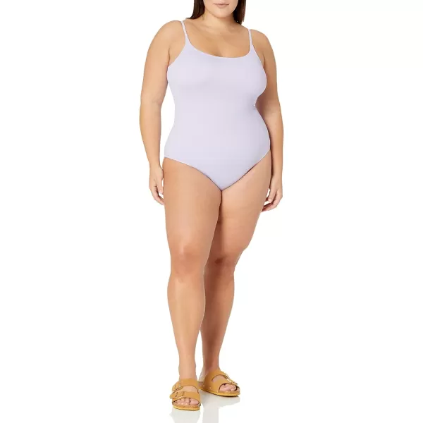 Amazon Essentials Womens Thin Strap onePiece SwimsuitLavender
