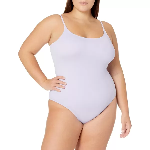 Amazon Essentials Womens Thin Strap onePiece SwimsuitLavender