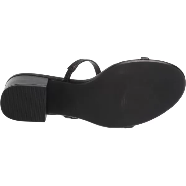 Amazon Essentials Womens Thin Two Strap Heeled SlideBlack