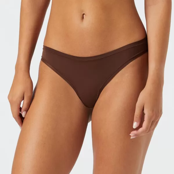 Amazon Essentials Womens Thong Underwear Available in Plus Size Pack of 6BlackRich Hazel