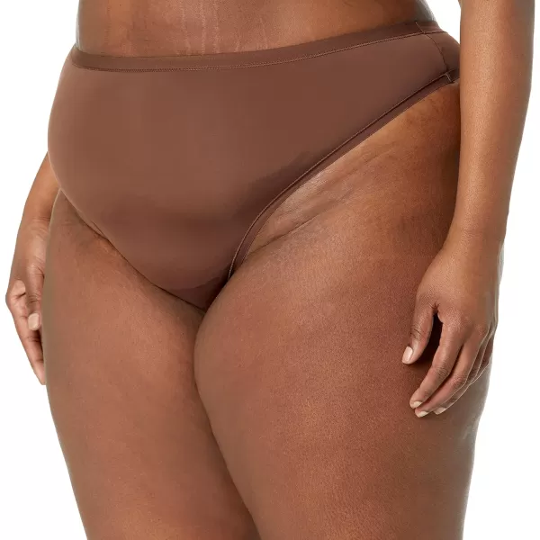 Amazon Essentials Womens Thong Underwear Available in Plus Size Pack of 6BlackRich Hazel