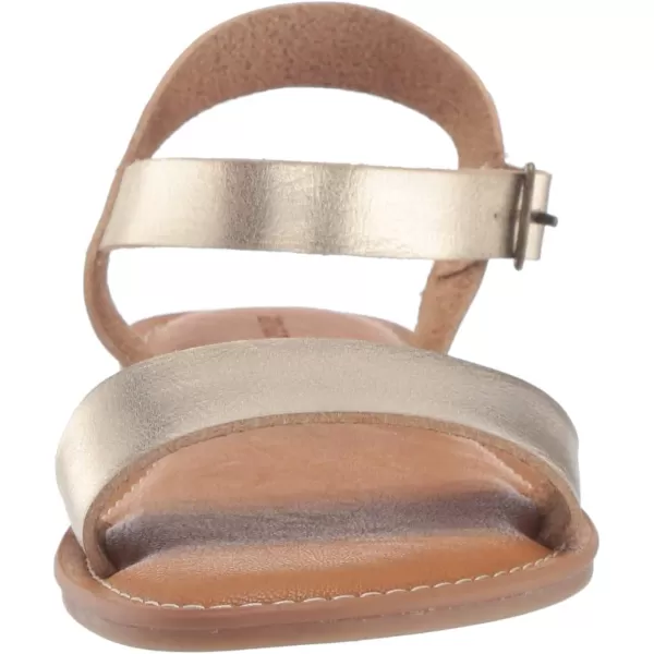 Amazon Essentials Womens Two Strap Buckle SandalGold