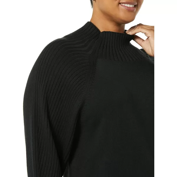 Amazon Essentials Womens Ultra Soft Oversized Cropped Cocoon Sweater Available in Plus Size Previously Daily RitualBlack