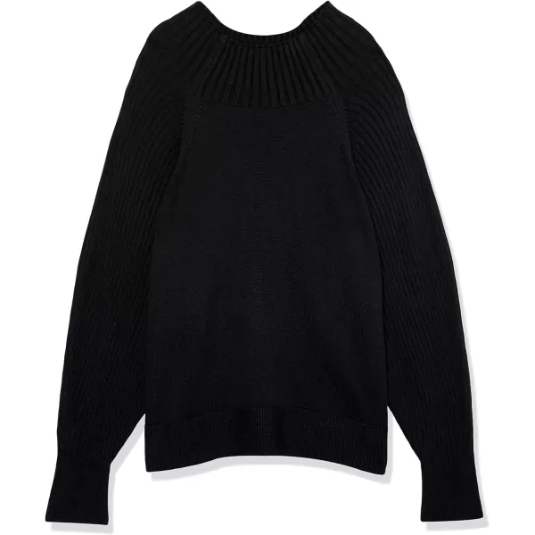 Amazon Essentials Womens Ultra Soft Oversized Cropped Cocoon Sweater Available in Plus Size Previously Daily RitualBlack