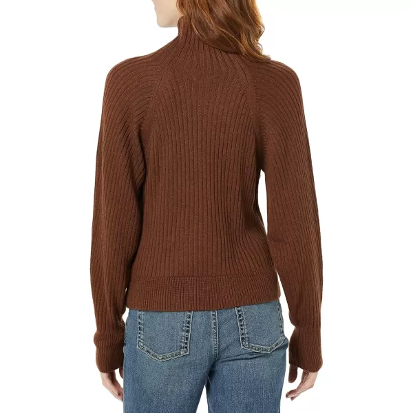 Amazon Essentials Womens Ultra Soft Oversized Cropped Cocoon Sweater Available in Plus Size Previously Daily RitualChocolate Heather