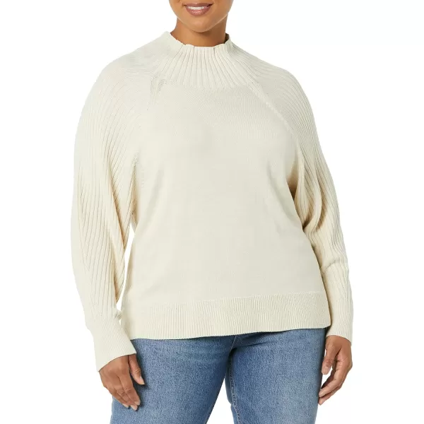 Amazon Essentials Womens Ultra Soft Oversized Cropped Cocoon Sweater Available in Plus Size Previously Daily RitualSand Heather