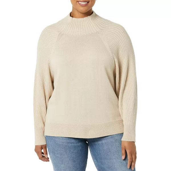 Amazon Essentials Womens Ultra Soft Oversized Cropped Cocoon Sweater Available in Plus Size Previously Daily RitualTaupe