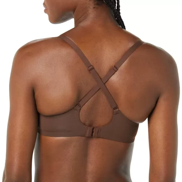 Amazon Essentials Womens Wireless Lightly Lined Bra Pack of 2BlackRich Hazel