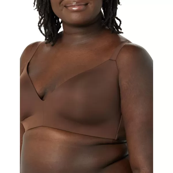 Amazon Essentials Womens Wireless Lightly Lined Bra Pack of 2BlackRich Hazel