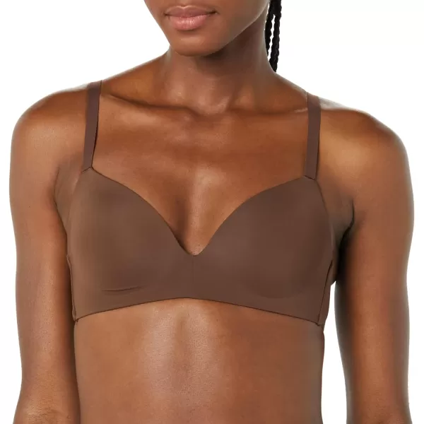 Amazon Essentials Womens Wireless Lightly Lined Bra Pack of 2BlackRich Hazel