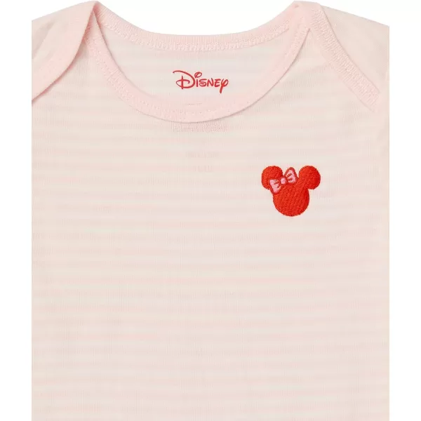 Amazon Essentials babygirls ShortSleeve BodysuitsMinnie Rainbow Chaser