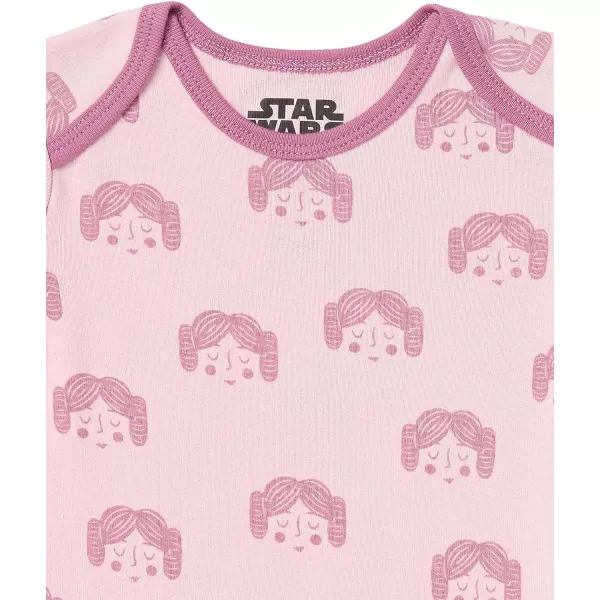 Amazon Essentials babygirls ShortSleeve BodysuitsStar Wars Tiny Rebel