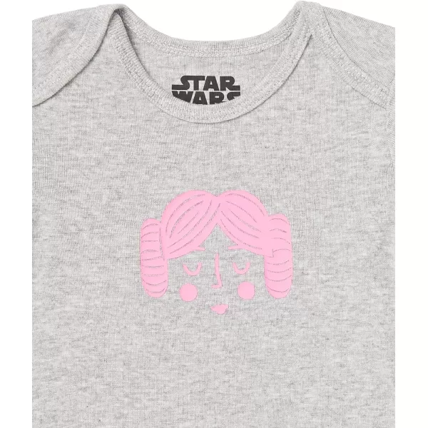 Amazon Essentials babygirls ShortSleeve BodysuitsStar Wars Tiny Rebel