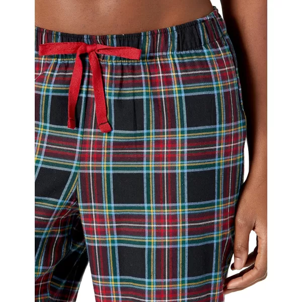 Amazon Essentials womens Flannel Sleep Pant Available in Plus SizeBlack Plaid