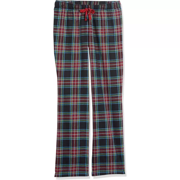 Amazon Essentials womens Flannel Sleep Pant Available in Plus SizeBlack Plaid