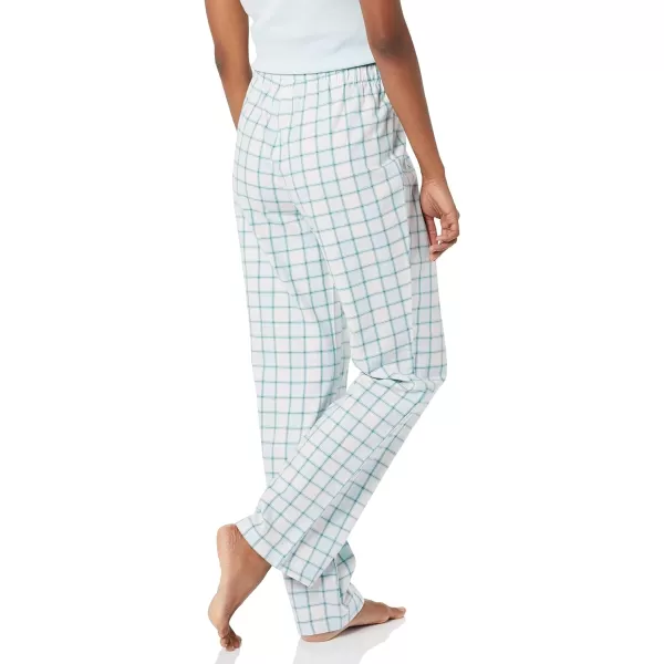 Amazon Essentials womens Flannel Sleep Pant Available in Plus SizeLight Blue Plaid