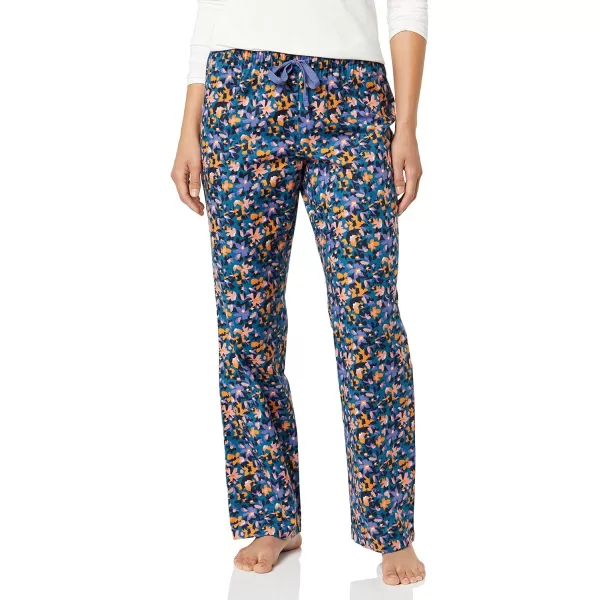 Amazon Essentials womens Flannel Sleep Pant Available in Plus SizeNavy Floral Print