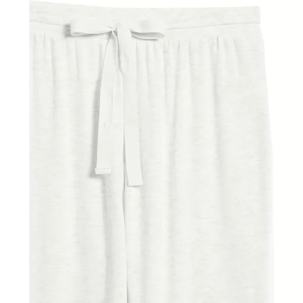 Amazon Essentials womens Lightweight Lounge Terry Pajama PantWhite Space Dye