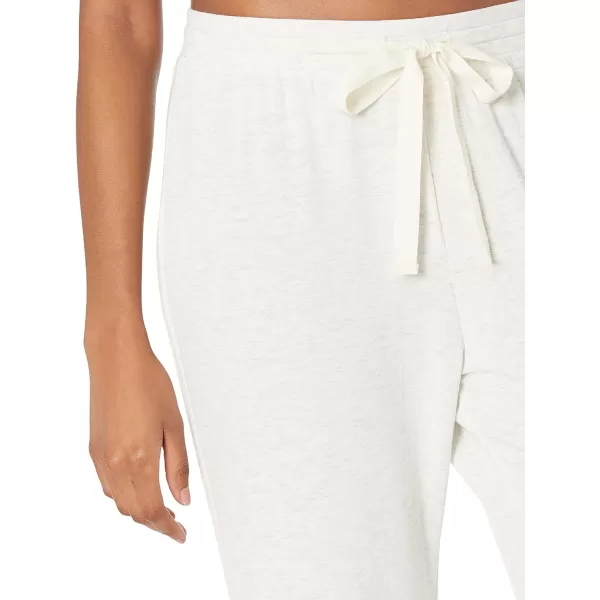 Amazon Essentials womens Lightweight Lounge Terry Pajama PantWhite Space Dye